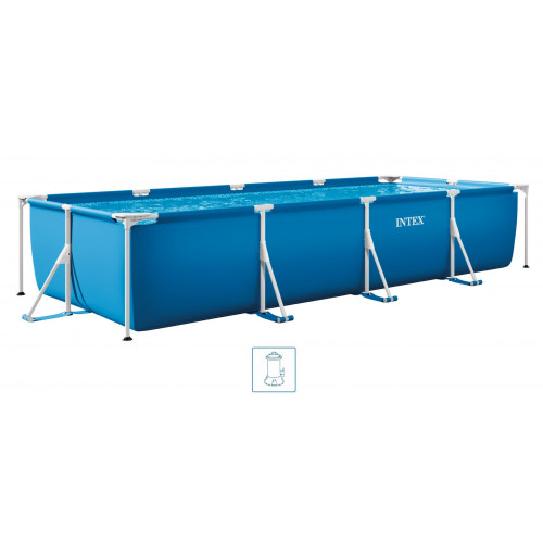 INTEX Small Frame Pools Piscine 450 x 220 x 84 cm avec filtration a cartouche 28274GN INTEX Small Frame Pools Piscine 450 x 220 x 84 cm avec filtration a cartouche 28274GN