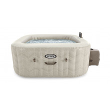 INTEX PureSpa Chevron Bubble Deluxespa gonflable pour 4 personnes S2 28446NP