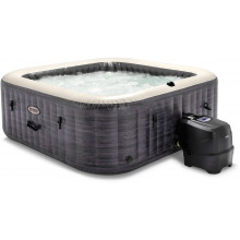 INTEX PureSpa Greystone Bubble Deluxe Spa gonflable Ardoise 6 places S2 28452NP