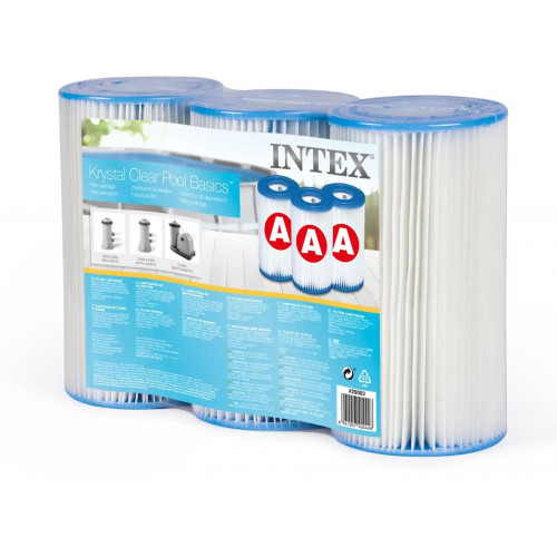 INTEX Cartouche de filtration type A 3pcs 29003