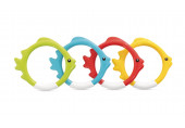 INTEX Set de quatre anneaux poissons colorés pour piscine 55507