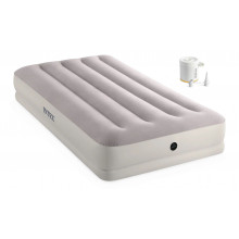 INTEX PRESTIGE MID-RISE TWIN Matelas gonflable avec pompe USB 99 × 191 × 30 cm 64177