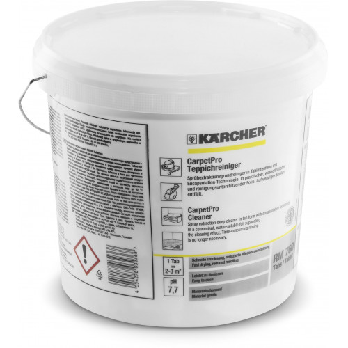 Kärcher RM 760 Classic CarpetPro Nettoyant pour tapis, 200 comprimés 6.295-856.0 Kärcher RM 760 Classic CarpetPro Nettoyant pour tapis, 200 comprimés 6.295-856.0