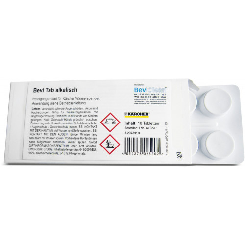 Kärcher Bevi Tab alkaline, 10 comprimés 6.295-891.0 Kärcher Bevi Tab alkaline, 10 comprimés 6.295-891.0