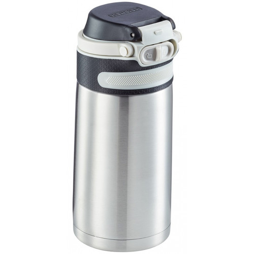 LEIFHEIT Flip Mug isotherme 350 ml argent 03244 LEIFHEIT Flip Mug isotherme 350 ml argent 03244