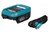 Makita 1916D9-8 Chargeur DC18SJ avec câble USB-PD