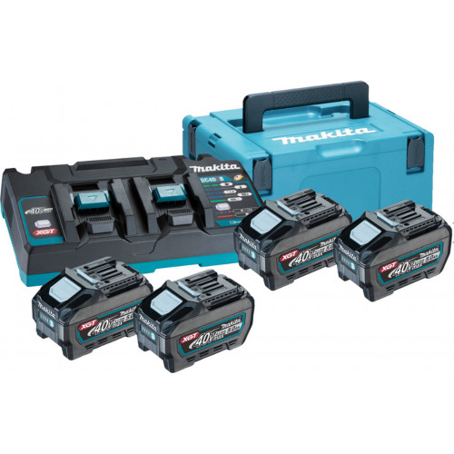 Makita 191U42-2 Starter Set Li-ion XGT 40V 4xBL4050F+1xDC40RB+Makpac