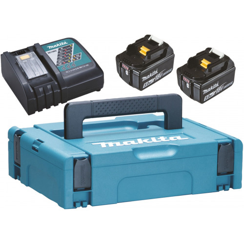 Makita 197624-2 Starter Pack 18V 2x5,0Ah + DC18RC + Makpac