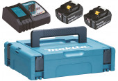 Makita Set Li-ion LXT 18V 2xBL1860B + chargeur DC18RC + mallette 198116-4
