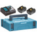 Makita Set Li-ion LXT 18V 2xBL1860B + chargeur DC18RC + mallette 198116-4