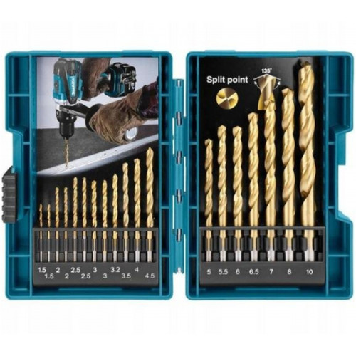 Makita B-67795 Foret a métaux HSS-Tin - Coffret de 19 pieces Makita B-67795 Foret a métaux HSS-Tin - Coffret de 19 pieces