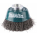 Makita D-24072 Brosse en forme de coupe en fil d'acier - ondulée 60 mm