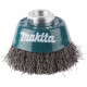 Makita D-24072 Brosse en forme de coupe en fil d'acier - ondulée 60 mm