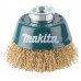 Makita D-39746 Brosse boisseau a fils acier laitonés et ondulés