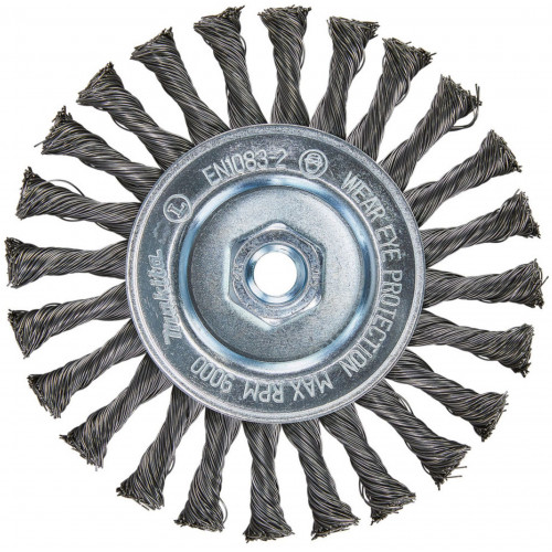Makita D-45761 Brosse circulaire en fils d'acier torsadés 150 mm Makita D-45761 Brosse circulaire en fils d'acier torsadés 150 mm