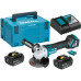 Makita DGA514RTJU Meuleuse sans fil 125mm, Li-ion (2x5,0Ah(18V) Makpac