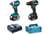 Makita DLX2535SJ Kit sans fil DDF490 + DTD153 Li-ion LXT 18 V