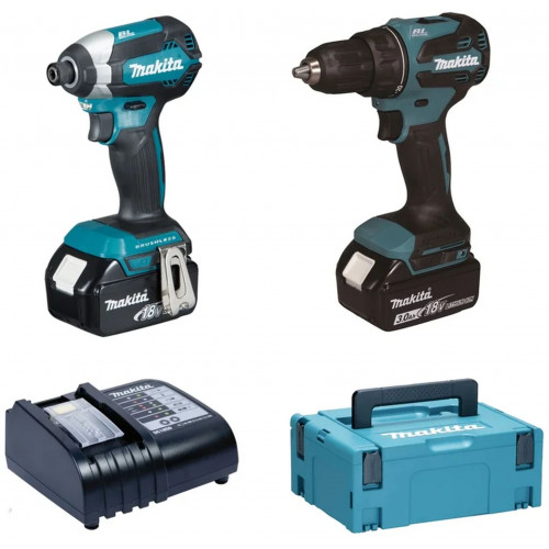 Makita DLX2535SJ Kit sans fil DDF490 + DTD153 Li-ion LXT 18 V