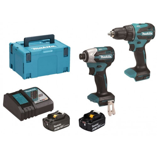 Makita DLX2577JX2 Kit d'outils sans fil DDF490+DTD158 Li-Ion LXT (2x3,0Ah/18V) Macpak