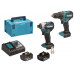 Makita DLX2577JX2 Kit d'outils sans fil DDF490+DTD158 Li-Ion LXT (2x3,0Ah/18V) Macpak