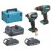 Makita DLX2577V01 Kit d'outils sans fil DDF490+DTD158 Li-Ion LXT (2×2,0 Ah/18V), Makpac