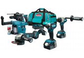 Makita DLX4155TX1 Combiset DGA504 + DDF486 + DTD153 + DHR243 + (18V/2x5,0Ah) Sac