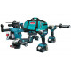Makita DLX4155TX1 Combiset DGA504 + DDF486 + DTD153 + DHR243 + (18V/2x5,0Ah) Sac