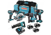 Makita DLX5032T Kit s fil 18V DDF484, DTD153, DHS680, DJR187, DHR242, DC18RC, 3 x BL1850B