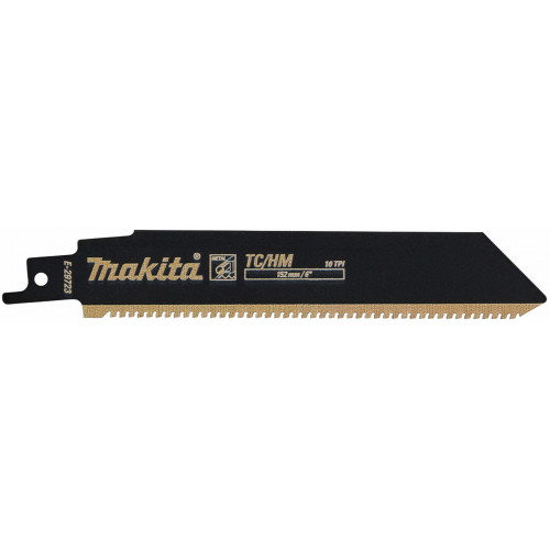 Makita E-29723 Lame de scie sabre TC/HM 152 × 1,0 mm, 10 TPI pour travaux de sauvetage Makita E-29723 Lame de scie sabre TC/HM 152 × 1,0 mm, 10 TPI pour travaux de sauvetage