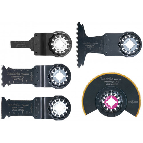 Makita E-29854 Set d'accessoires pour outil multifonction Starlock, 5 pieces Makita E-29854 Set d'accessoires pour outil multifonction Starlock, 5 pieces