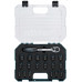 Makita E-30069 Coffret de douilles Impact Black 1/2", 19 pieces avec cliquet