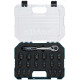 Makita E-30069 Coffret de douilles Impact Black 1/2", 19 pieces avec cliquet