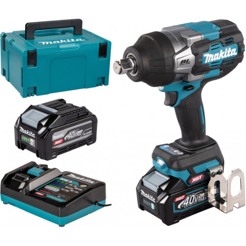 Makita TW001GU201 Boulonneuse a chocs sans fil 3/4" Li-Ion XGT 40V/4,0 Ah, Makpac Makita TW001GU201 Boulonneuse a chocs sans fil 3/4" Li-Ion XGT 40V/4,0 Ah, Makpac