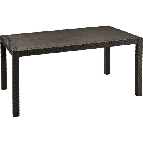 KETER MELODY Table de jardin, 160,5 x 94,5 x 74,5 cm, marron 17190205