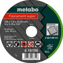 Metabo Flexiamant super 125 x 1,5 x 22,23 céramique,TF41 616196000