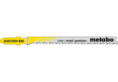Metabo 5 lames de scies sauteusse, bois, série "professional", 74/ 2,7 mm, BiM 623975000