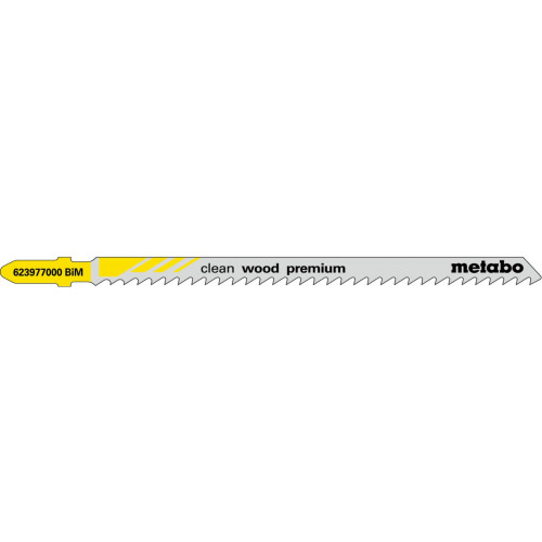Metabo 5 lames de scies sauteuses, bois, série "professional", 105/ 3,0 mm, BiM 623977000