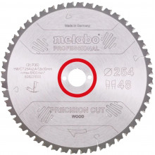 Metabo Lame de scie « precision cut wood -professional », 254x30, Z60 WZ 5° nég. 628222000