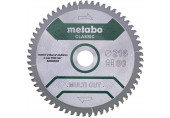 Metabo Lame de scie circulaire "Multi Cut Classic" 216x30 Z60 FZ/TZ 5°NEG /B 628655000