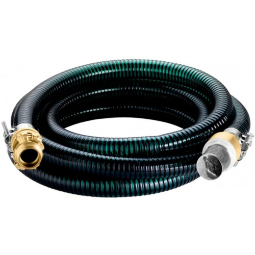 Metabo Set de flexible d'aspiration laiton 4 m, 1'' (25 mm) 628797000 Metabo Set de flexible d'aspiration laiton 4 m, 1'' (25 mm) 628797000