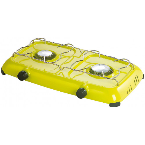 MEVA Orlík Réchaud a gaz basse pression a deux bruleurs, vert 2316B