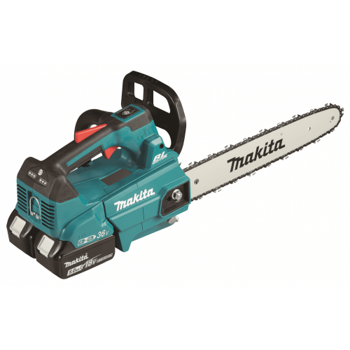 Makita DUC356PT2B Tronçonneuse d'élagage 350 mm Li-ion LXT (2x/5,0Ah/18V)