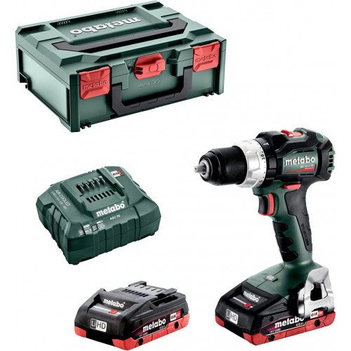 Metabo 602325800 BS 18 LT BL Perceuse-visseuse sans fil 18V 2X4AH LIHD, MetaBOX