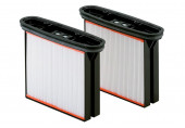 Metabo 2 cassettes de filtres, polyester, nano-revetement,classe de poussiere M 631894000