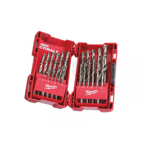 Milwaukee HSS-G Red Cobalt-Din 338 Jeu de forets a métaux (25pcs) 4932352471
