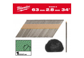 Milwaukee Clous de charpente (2.8x63mm/2.200ks) 4932492596