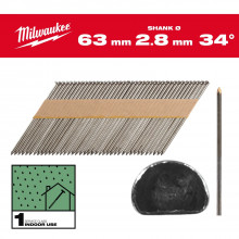 Milwaukee Clous de charpente (2.8x63mm/2.200ks) 4932492596