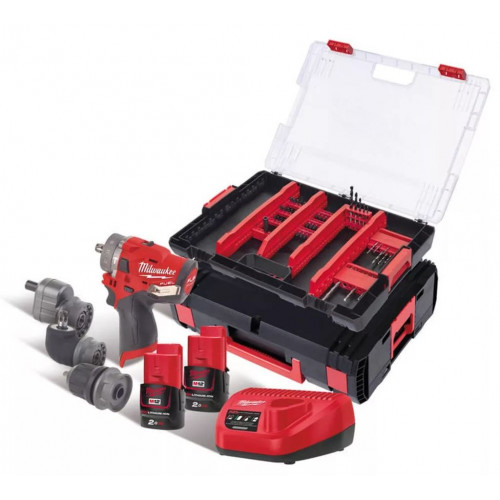Milwaukee M12 FPDXKIT-202X Perceuse a percussion / visseuse sans fil (2x2,0 Ah/12 V) 49334