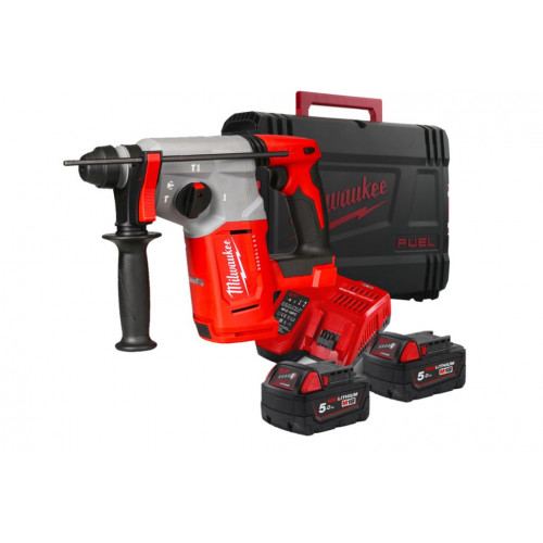 Milwaukee M18 BLH-502X Perforateur burineur SDS-Plus (18V/2x5,0Ah) HD Box 4933478894