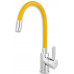 NOVASERVIS FERRO Robinetterie d’évier avec bec flexible, jaune/chrome 70710,0ZL